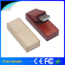 Складные деревянные USB 2.0 флэш-накопители Логотип OEM Flash флэш-диск